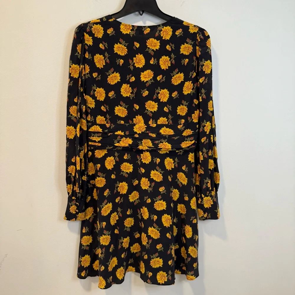 Veronica Beard Silk Floral Dress Size 10 - Picture 5 of 5